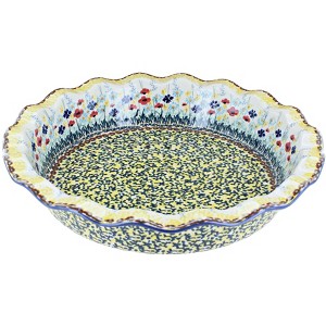 Blue Rose Polish Pottery Z159 Manufaktura Pie Plate - 1 of 1
