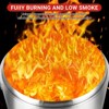 16.5 Inch Stainless Steel Smokeless Outdoor Fire Pit, Burning Wood, Particles,Coal, Perfect for Bonfire, Camping, Picnic, Family Gatherings - 4 of 4