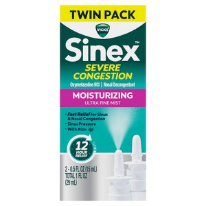 Vicks Sinex Severe Moisturizing Spray - Twin Pack - 2x0.5oz : Target
