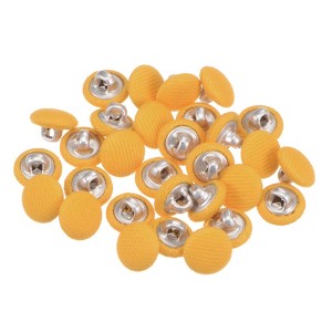 Unique Bargains Suit Dress Blouse Aluminum Fabric Cloth Covered Sewing Buttons 30 Pcs - 1 of 4