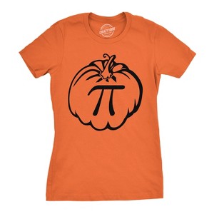 Women's Pumpkin Pi T Shirt Math Shirt Pie Thanksgiving Tee for Women - Crazy Dog Women's T Shirt - 1 of 4