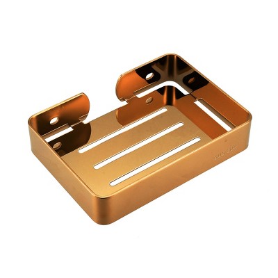 Unique Bargains SUS304 Stainless Steel Wall Mounted Drain Mesh Design Soap Dish