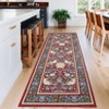 Washable Rugs for Living Room, Non Slip Floral Area Rugs, Low Pile Stain Resistant Botanical Bird Soft Carpet - 3 of 4