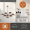 VAXCEL Madison 7 Light Bronze Mid-Century Modern Chandelier - 4 of 4