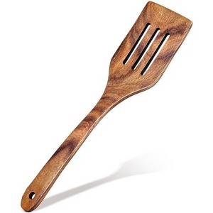 MAGNAWARE 18" Slotted Wooden Spatula – Cooking & Stirring Tool - 1 of 1