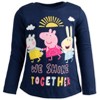Peppa Pig 2 Pack Long Sleeve Graphic T-Shirts Navy Blue / Pink - 2 of 4