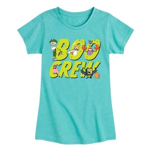 Girls' - SpongeBob SquarePants - Boo Crew Fitted Short Sleeve Graphic T-Shirt - 1 of 4