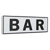 Cheung's Rosalia Lacquer Style White & Black BAR Wall Sign - 3 of 4