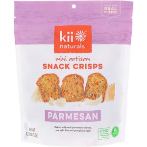 Kii Naturals Mini Artisan Parmesan Snack Crisps - Case of 12 - 4.23 oz - 1 of 1