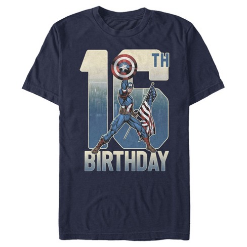 captain america t shirt blue