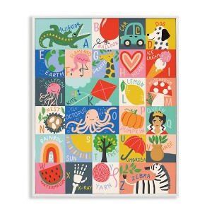 Stupell Industries Patchwork Style Alphabet Playful Kid's ABC Letters, 14" x 11" - 1 of 4