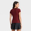 Women's Slim Fit Short Sleeve Ribbed T-Shirt - A New Day™ - 2 of 4