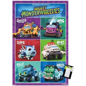 Trends International Mighty Monster Wheelies (2024) - Grid Unframed Wall Poster Prints - 1 of 4