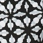 black watercolor tile