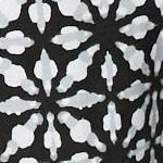 black watercolor tile