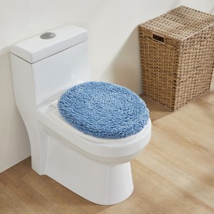 Hotel Bath Rug 100% Premium Cotton Tufted Two Tone Reversible Bathroom Rug, Soft & Water Absorbent, Machine Washable Bath Mat - 1 of 4