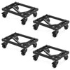 Car Dolly Set of 4, 6000 LBS Capacity, Heavy Duty Wheel Dollies with Lockable Swivel Casters, Tire Skates Vehicle Movers for Auto Shop Garage - 2 of 4