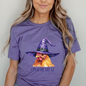 Simply Sage Market Chick Or Treat Watercolor Distressed Short Sleeve Tee - 1 of 4