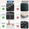 GustoWave Oversized 2 Person Bean Bag Chaise Lounge Bed, Sofa Bed with 4 Pillows for Living Room, Bedroom - 4 of 4