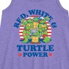 - Teenage Mutant Ninja Turtles - Red White Turtle Power Graphic Sleeveless Aline Dress - 2 of 3