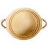 Handwoven Corded Paper and Cattail Striped Baskets with Handles, Natural, Set of 3 - 3 of 4