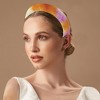 Unique Bargains Women's Elegant Tie-dye Colored Hairband 6.69"x6.10" Orange Purple 1 Pc - 2 of 3