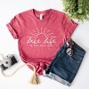 Simply Sage Market Lake Life Is The Best Life Sun Short Sleeve Tee - 3 of 4