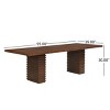 95" Modern Rectangular Dining Table with Double Pedestal Base, Large Wood Table for Family Gatherings or Dinner Parties-3irtyhousy - 4 of 4
