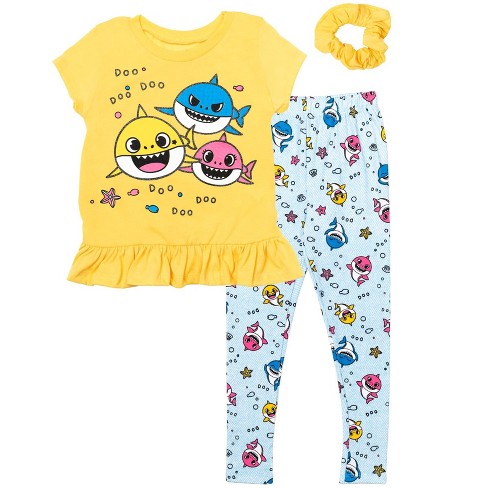 Pinkfong Baby Shark Girls T-shirt And Leggings Outfit Set Little Kid :  Target