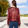 Anna-Kaci Women's Sequin Long Sleeve Sparkly Pullover Sweatshirt - 4 of 4