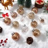 30 Pcs Christmas Ball Ornaments, 2.36 Inch/6 Cm Shatterproof Decorative Baubles, Christmas Tree Ball for Holiday Wedding Party Decoration - 2 of 4
