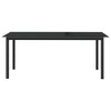 vidaXL Garden Table Black Aluminum Large Durable Garden Table - 2 of 4
