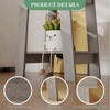 Side Table, End Table with 2-Tier Storage Shelf, Sofa Table for Small Space, Square Nightstand for Entryway, Farmhouse, Living Room, Easy Assembly - 4 of 4