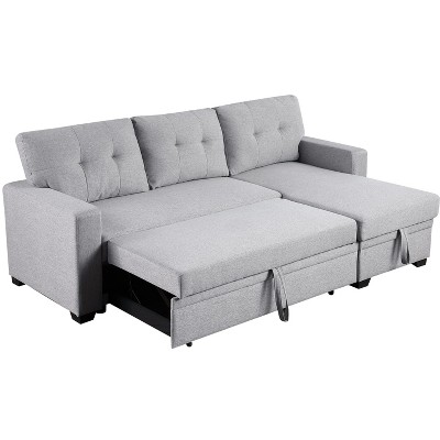 VYNXARIA Upholstered Pull out Sectional Sofa with Chaise