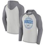 MLB Los Angeles Dodgers Men's Lightweight Bi-Blend Hooded Sweatshirt