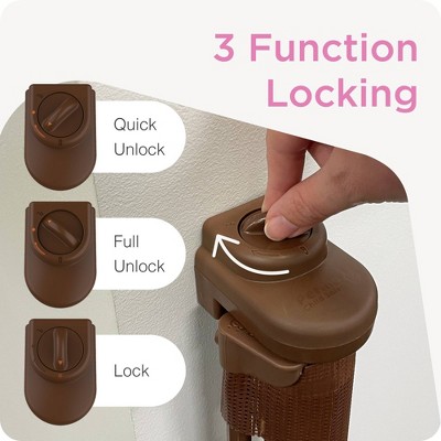 Perma Child Safety 71x33 Retractable Baby Gate 3120 - Brown