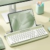 Upgraded Wireless Keyboard, Retro Typewriter Style with Integrated Stand, USB-C/Bluetooth with Cute Round Keycaps for Multi Device for Win/Mac - 2 of 4