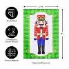 Evergreen Trio Nutcracker Reversible Suede Garden Flag 12 x 18 Inches Indoor Outdoor Decor - 4 of 4
