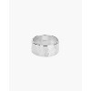 Bearfruit Jewelry Sterling Silver 18k Gold Plated Skye Hammered Band Ring - 3 of 4