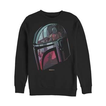 Men's Star Wars The Mandalorian Helmet Reflection Sweatshirt