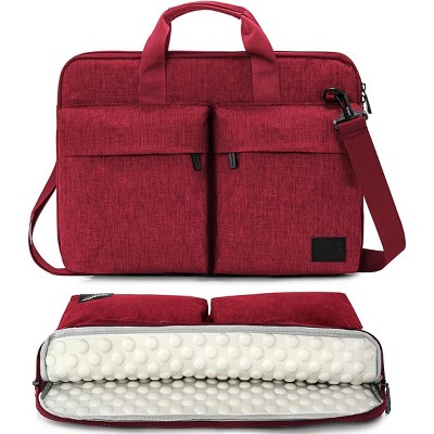 Laptop Bag, Slim Computer Handbag Sleeve Case for Women, Red