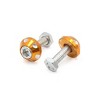 Unique Bargains Aluminum Alloy Decorative Car Motorcycle License Plate Bolt Screw 4 Pcs - image 3 of 3