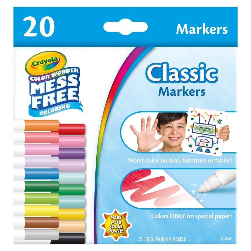 Crayola 20ct Color Wonder Broadline Markers, 1 of 10