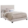 Queen Size Upholstered Platform Bed with Nailhead Trim for Bedroom - 2 of 4
