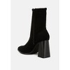 Candid High Ankle Flared Block Heel Boots Women - 3 of 4