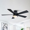 Parrot Uncle 52" Black Integrated LED Flush Mount Smart Ceiling Fan with Alexa & Google Home, Modern - 2 of 4