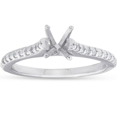 Pompeii3 1/4ct Diamond Engagement Ring Setting 14K White Gold