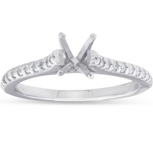 Pompeii3 1/4ct Diamond Engagement Ring Setting 14K White Gold - 1 of 4
