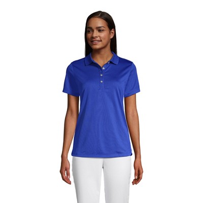 Lands' End Women's Tall Short Sleeve Solid Active Polo : Target