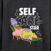 Women's - SpongeBob SquarePants - Self Care Star Lightweight French Terry Wide Neck Long Sleeve Graphic Shirt - 2 of 4